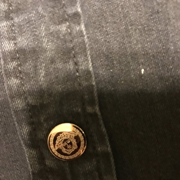 Shirt, long sleeve VERSACE. Black. - Picture 3 of 10